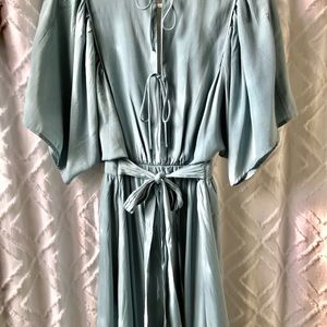 seafoam season pocketed tiered maxi dress